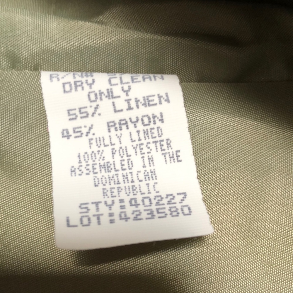 VTG Requirements Linen Blend Blazer size 8 - Picture 7 of 9
